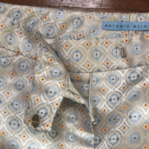 Antonio Melani Geometric Print Cropped Trousers - Picture 3 of 6